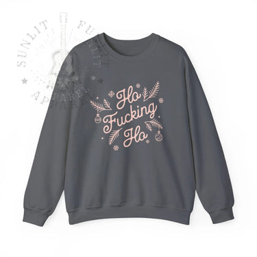 Comfort Colors Ho F*cking Ho NSFW Funny Christmas Sweater - Sunlit Funlit Country Music Tees
